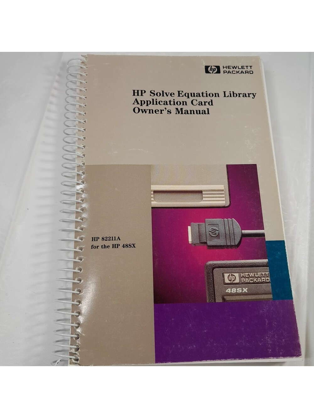 HEWLETT PACKARD HP Solve Equation Library Application Card Owner's Manual 8211A